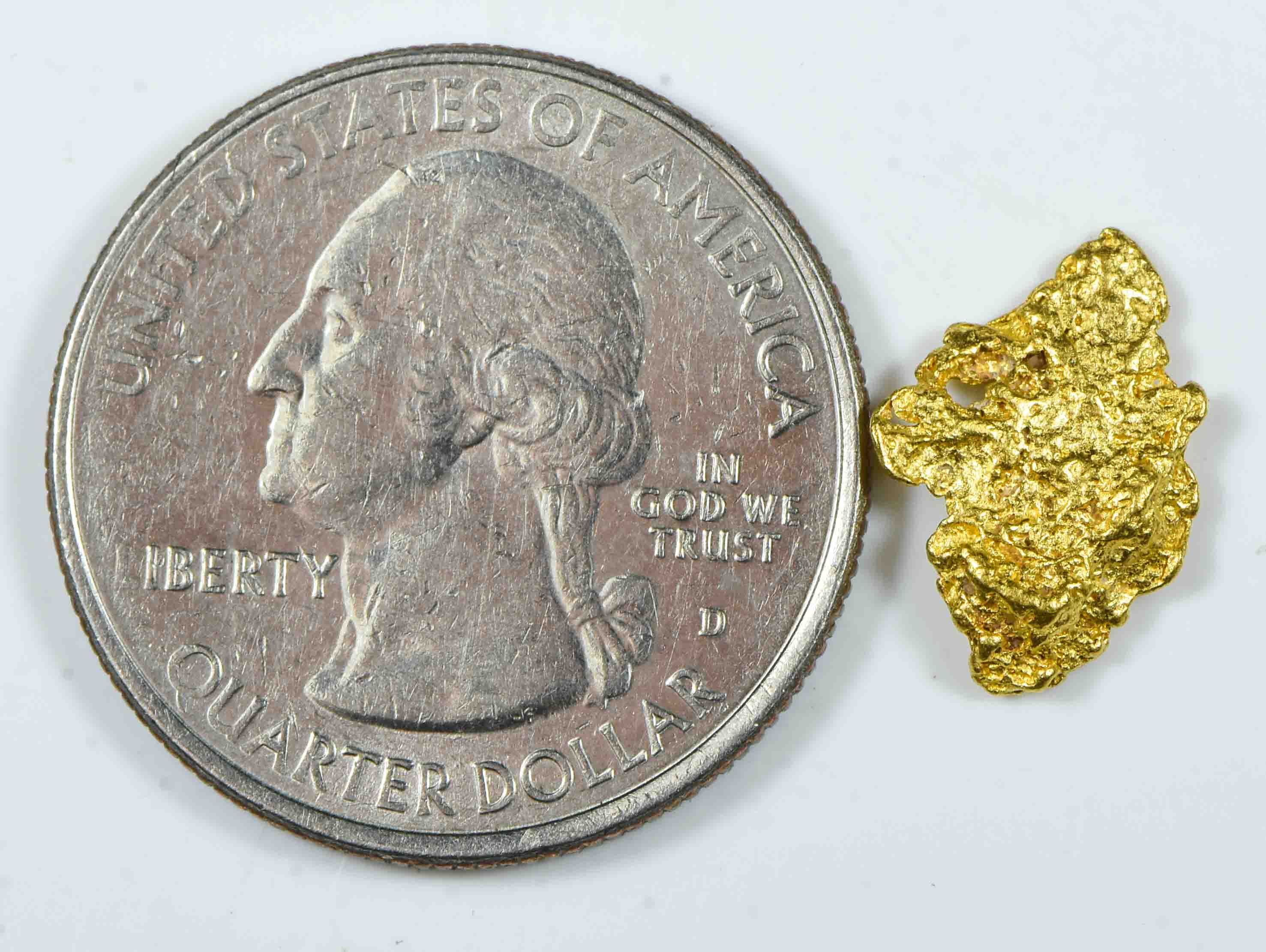 #735 Natural Gold Nugget Australian 1.11 Grams Genuine