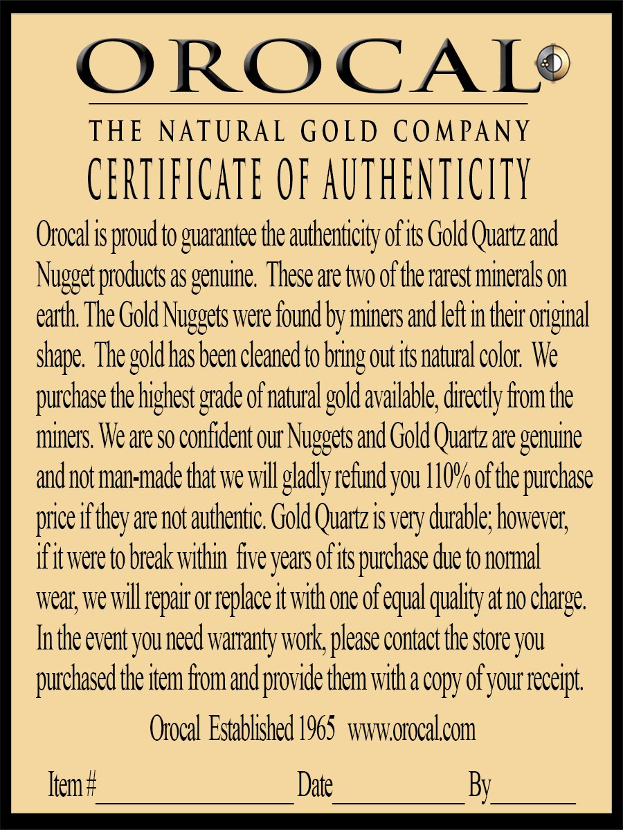 Gold Quartz Bracelet "Orocal" B8MMNQ6L Genuine Hand Crafted Jewelry - 14K Gold Casting