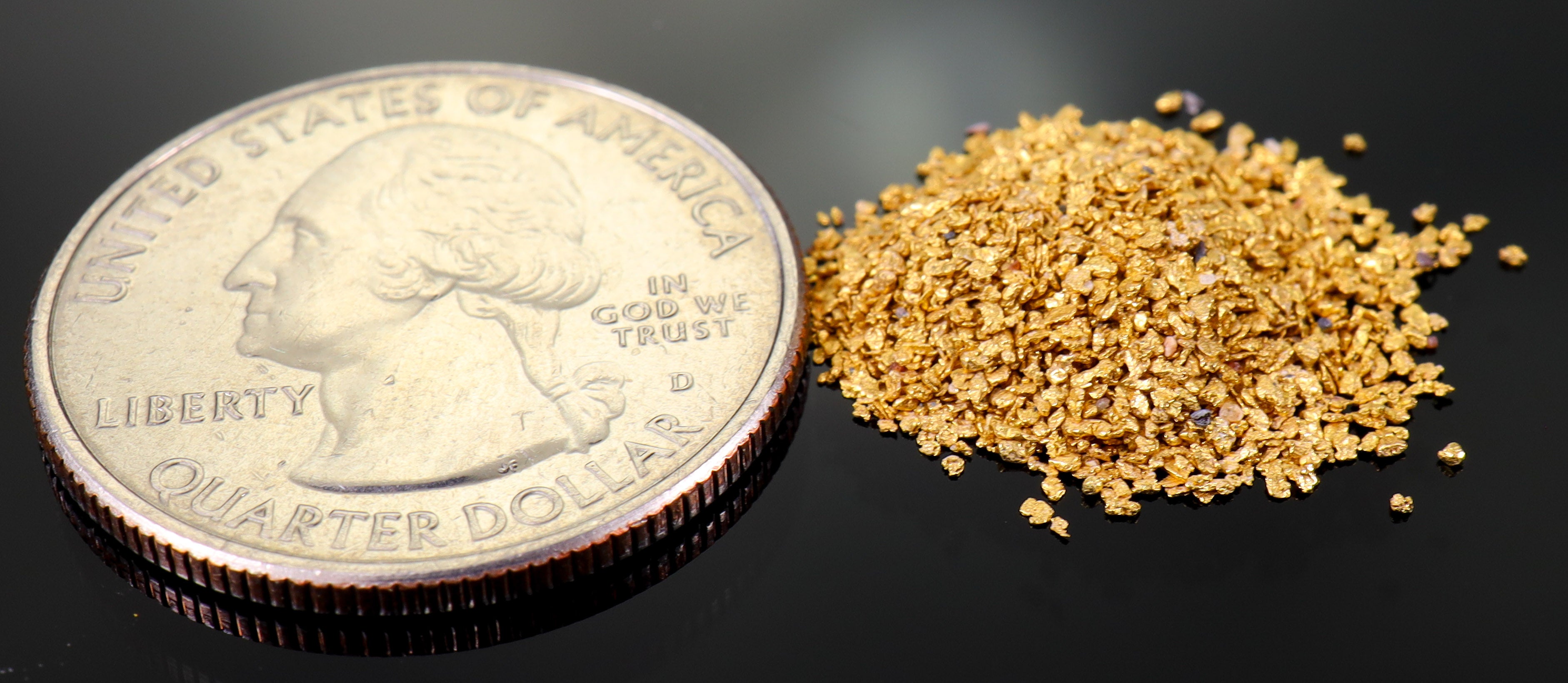 Todd Hoffman's Mammoth Valley Gold Rush Nuggets  #50-30 Mesh 3 Grams of Fines