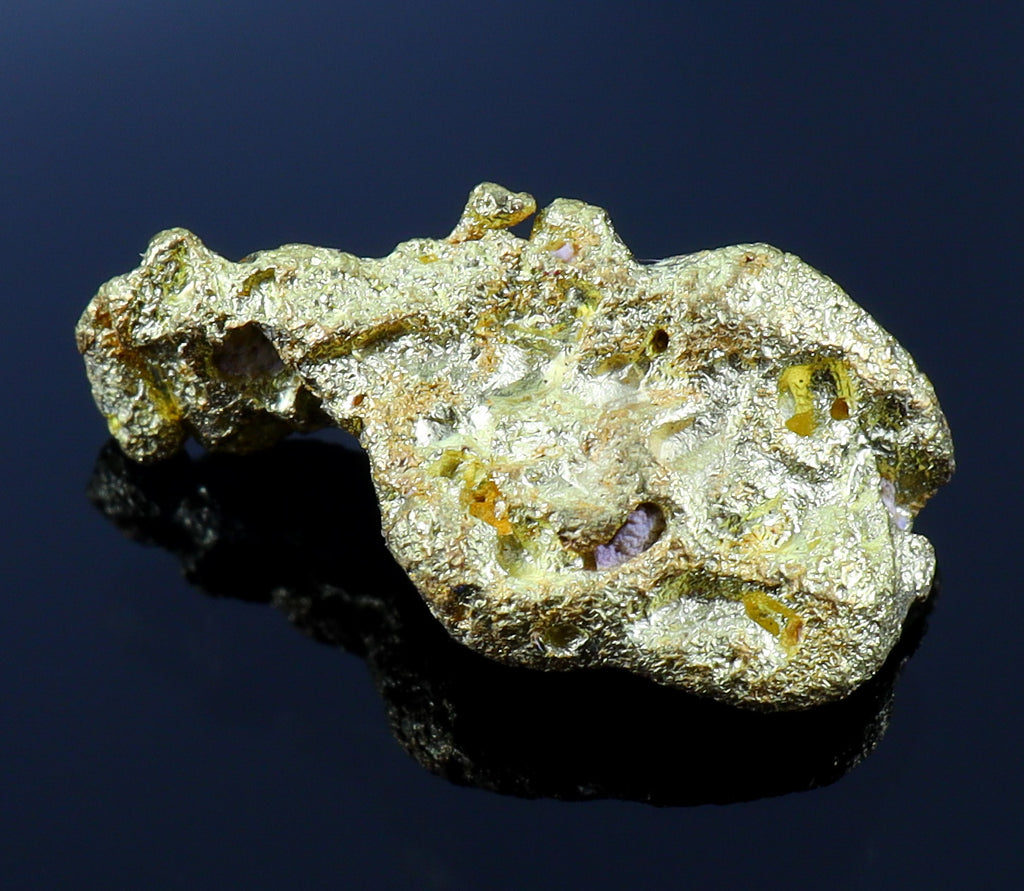8 Brazil Crystalline Natural Gold Nugget 2.57 grams