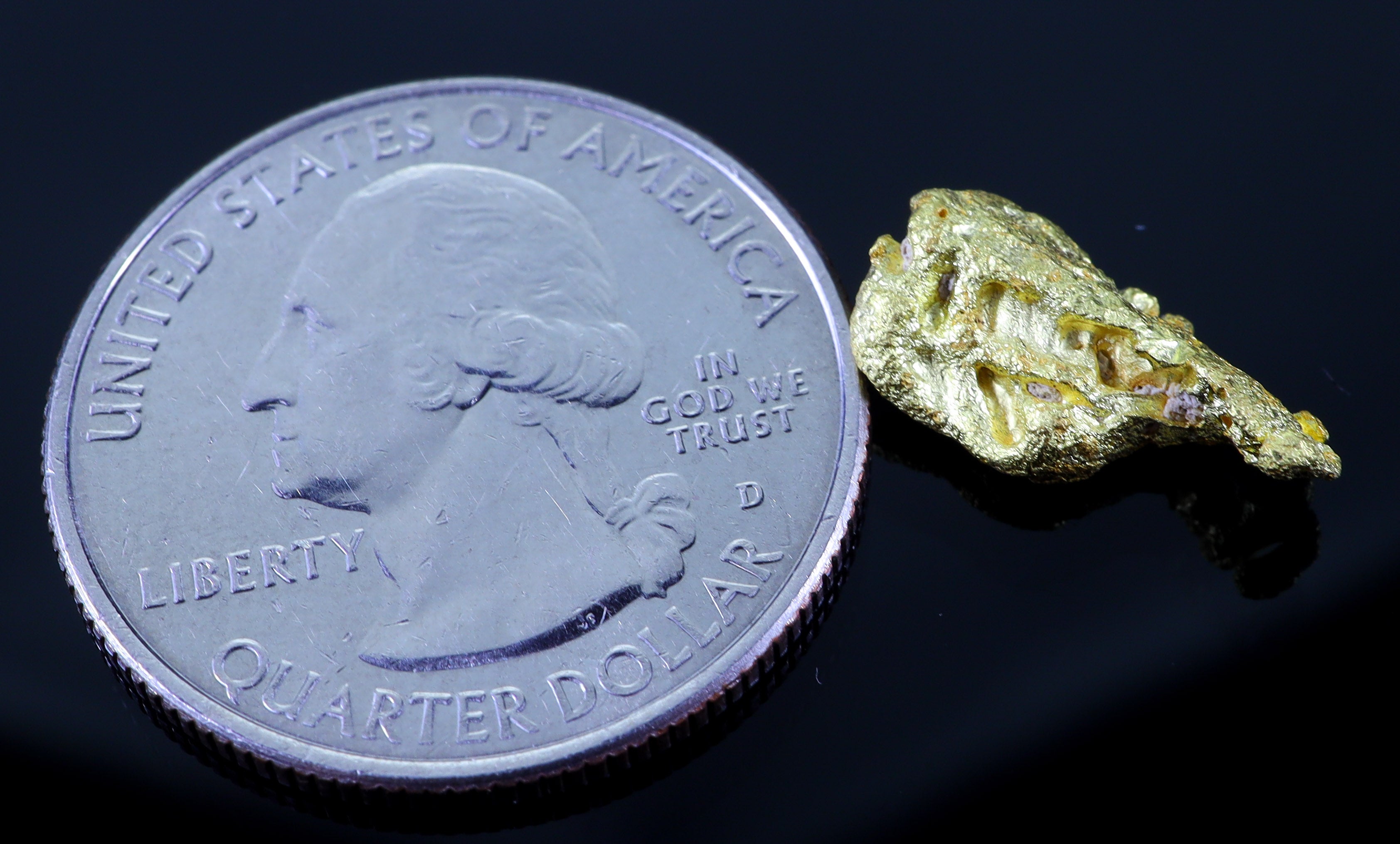 #8 Brazil Crystalline Natural Gold Nugget 2.57 grams