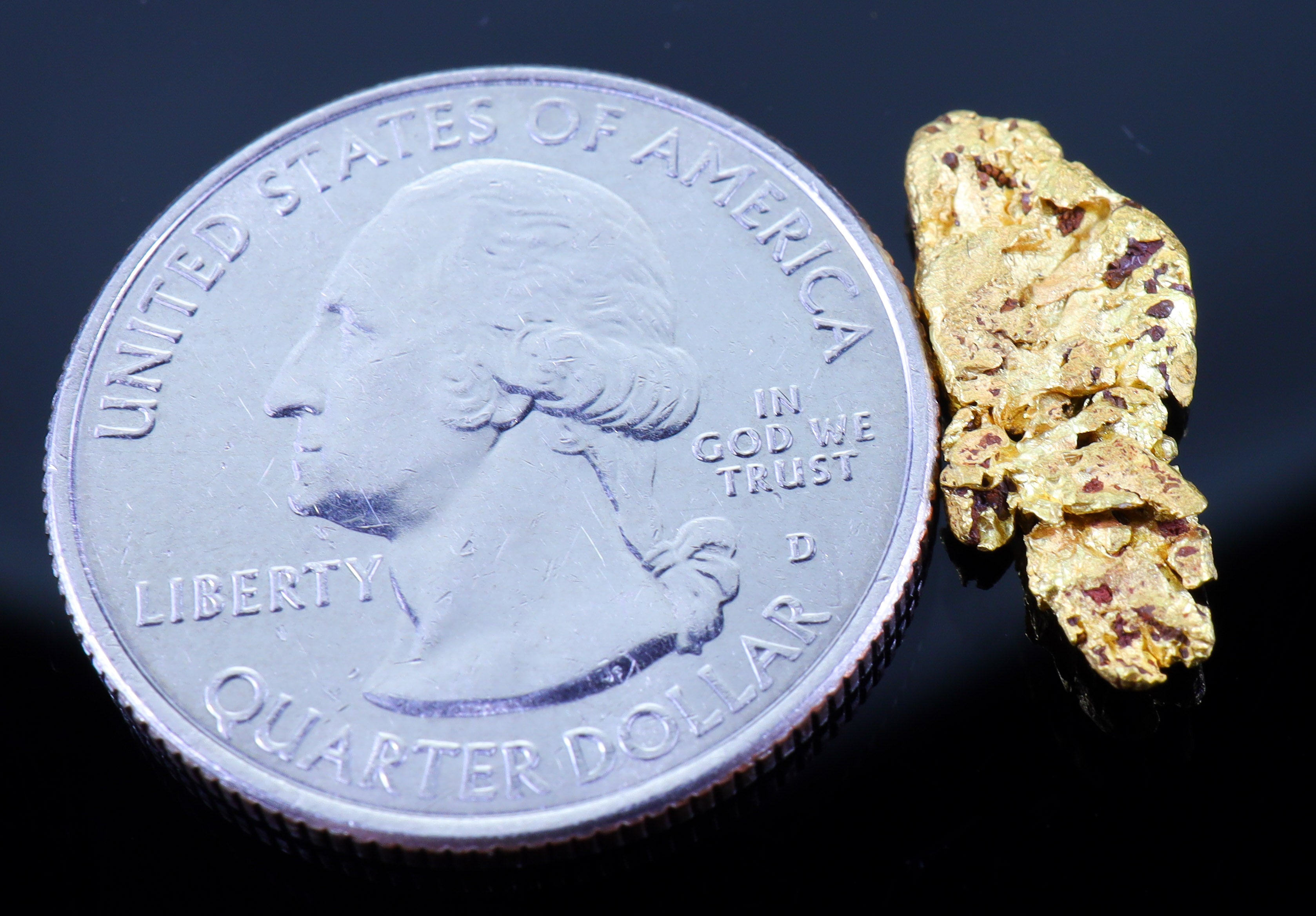 #13 Brazil Crystalline Dendretic Natural Gold Nugget 2.02 grams