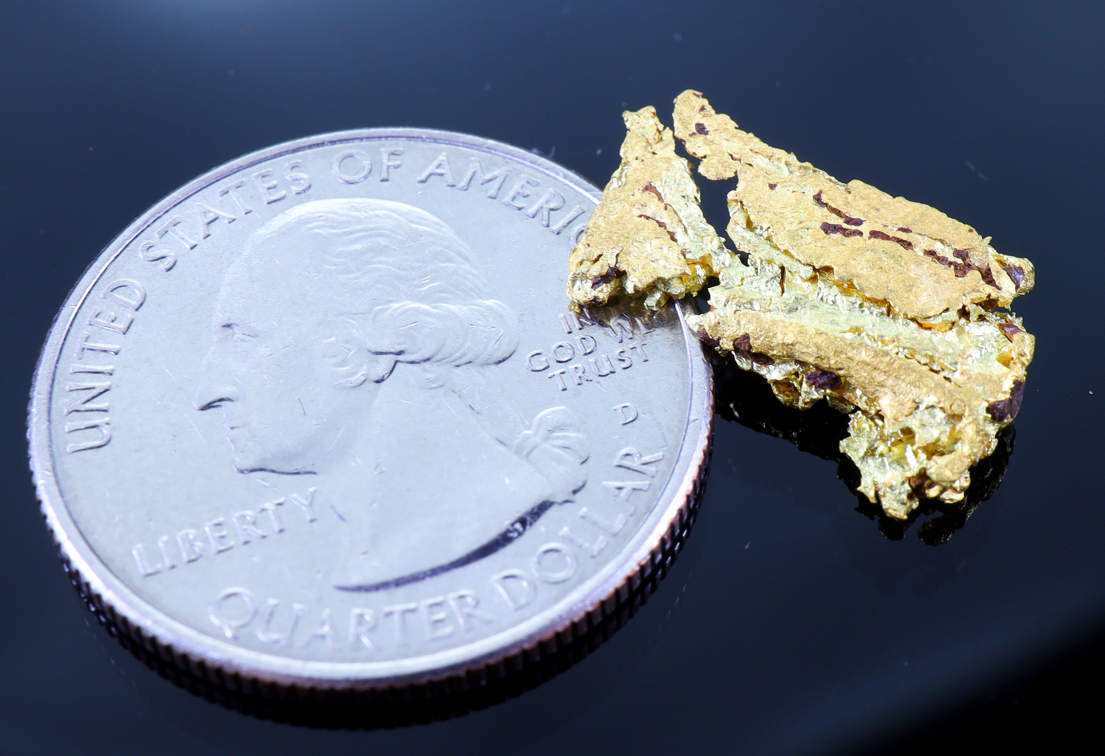 #14 Brazil Crystalline Dendretic Natural Gold Nugget 2.87 grams