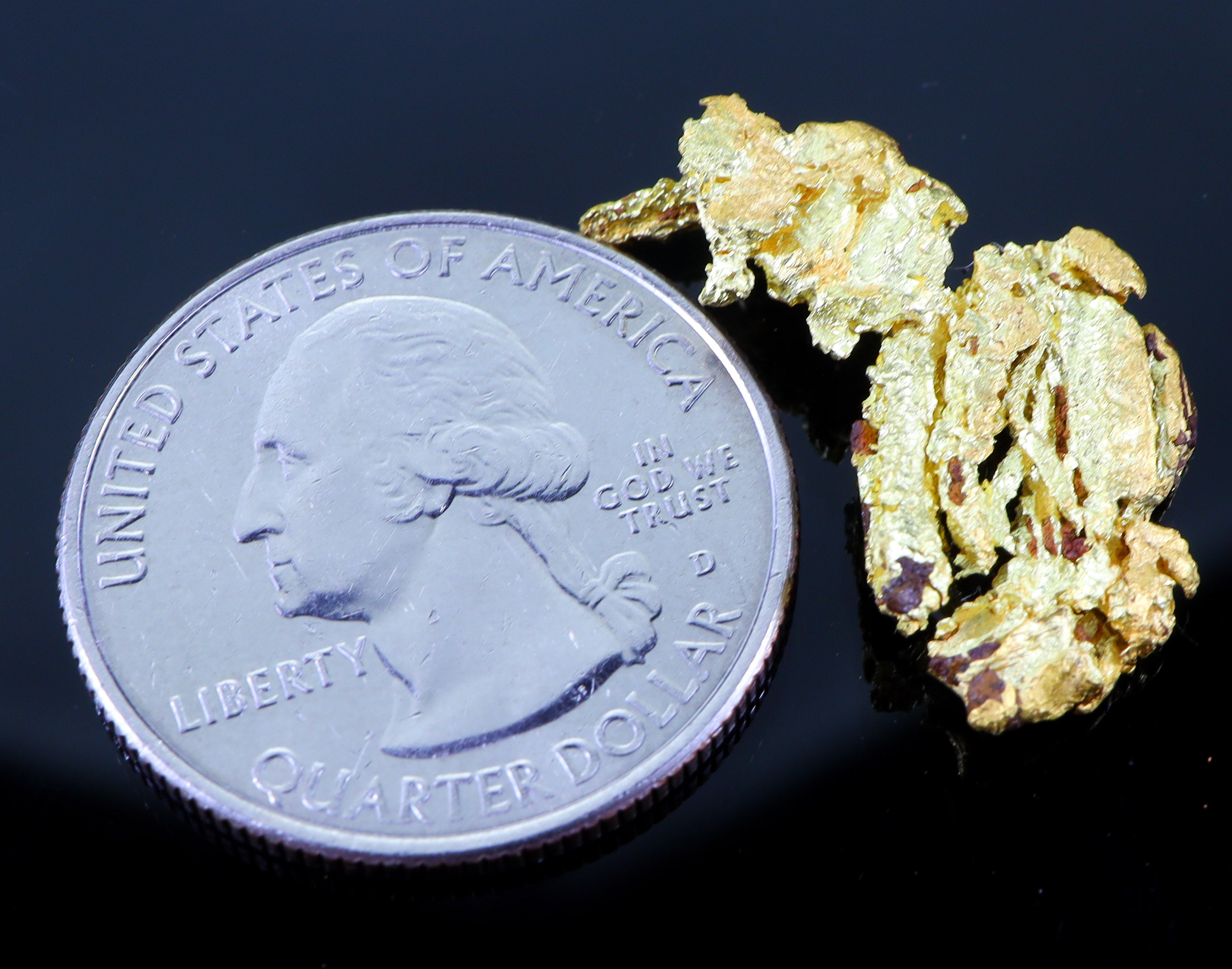 #15 Brazil Crystalline Dendretic Natural Gold Nugget 4.55 grams