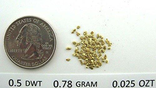 Alaskan Yukon Gold Rush Nuggets #20 Mesh . 5 Grams 1/2 Gram Bc Flake