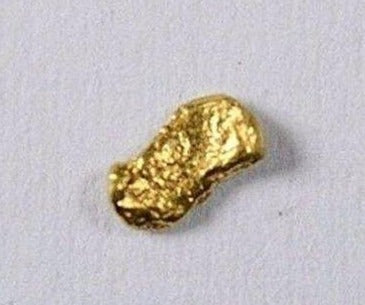 Alaskan-Yukon Bc Gold Rush Natural Nugget 0.10 Grams Genuine Alaska .10-.34
