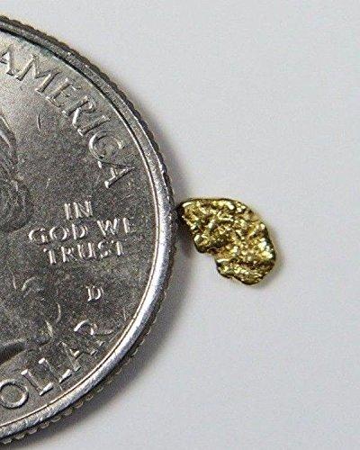 Alaskan-Yukon Bc Gold Rush Natural Nugget 0.16 Grams Genuine Alaska .10-.34