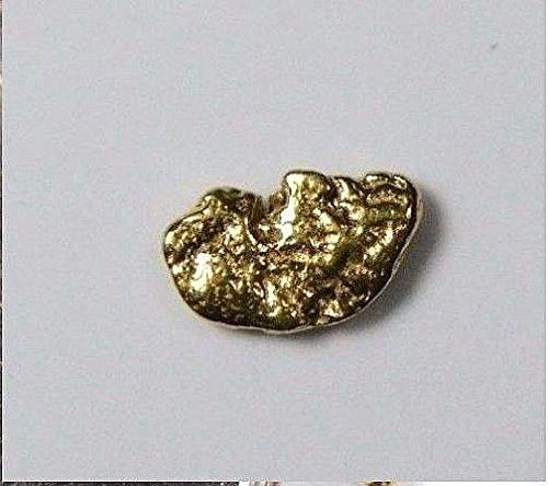 Alaskan-Yukon Bc Gold Rush Natural Nugget 0.16 Grams Genuine Alaska .10-.34