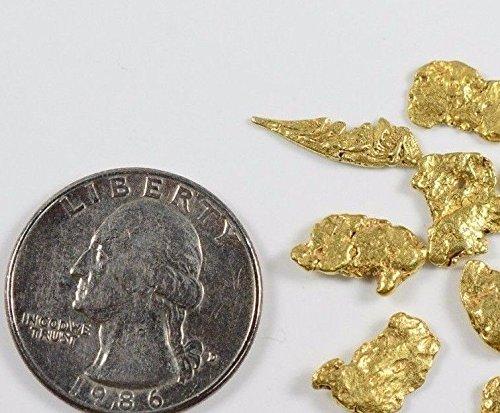 Alaskan-Yukon Bc Natural Gold Nugget # 4 Mesh 3 Grams. Alaskan Flake Nuggets