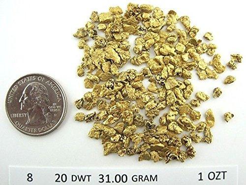 Alaskan Yukon Gold Rush Nuggets 5 Zt Total 1-Ozt # 6 8 10 12 & 14 Mesh Each Bc Flake