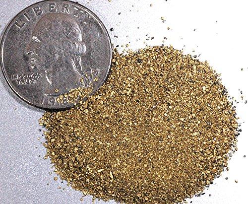Alaskan Yukon Gold Rush Nuggets #50 Mesh 1/4Troy Oz 7.75 Grams Super Fine Bc Flake