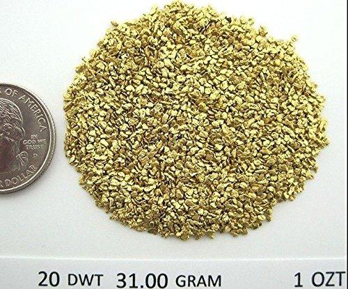 Alaskan Yukon Gold Rush Nuggets 20&25 Mesh 5 Troy Oz 155.5 Gram100 Dwt Authentic Bc Flake