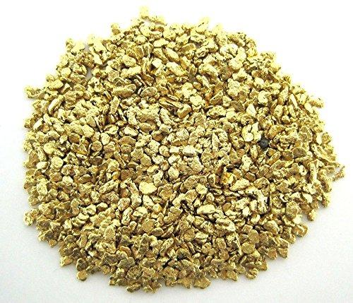 Alaskan Yukon Gold Rush Nuggets #50 Mesh 1/4Troy Oz 7.75 Grams Super Fine Bc Flake