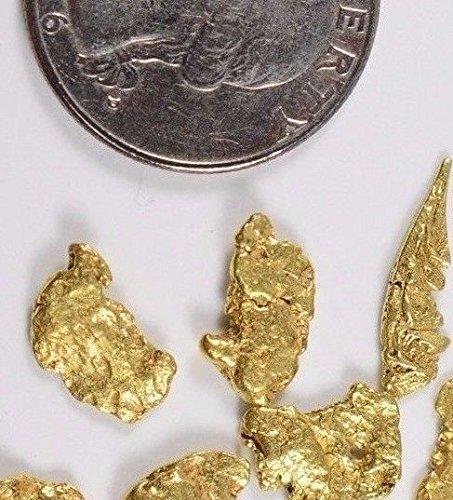 Alaskan-Yukon Bc Natural Gold Nugget # 4 Mesh 3 Grams. Alaskan Flake Nuggets