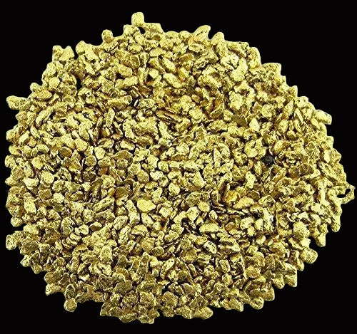 Alaskan Yukon Gold Rush Nuggets 20&25 Mesh 10 Troy Oz 311 Gram 200 Dwt Authentic Bc Flake