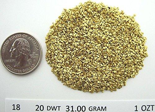 Alaskan Yukon Gold Rush Nuggets 14-16 Mesh 2 Troy Ounce 62.2 Grams Bc Flake