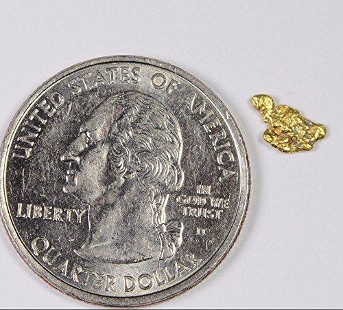 Alaskan-Yukon Bc Gold Rush Natural Nugget 0.19 Grams Genuine Alaska .10-.34