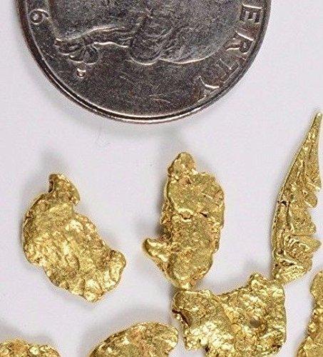 Alaskan-Yukon Bc Natural Gold Nugget #4 Mesh 2 Grams Alaskan Flake Nuggets