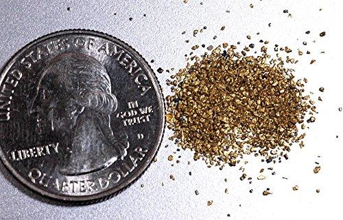 Alaskan Yukon Gold Rush Nuggets 50 Mesh 1 Gram Of Super -Super Small Fines Bc Flake