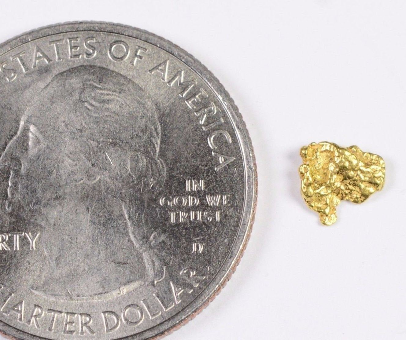 Alaskan-Yukon Bc Gold Rush Natural Nugget 0.29 Grams Genuine Alaska .10-.34