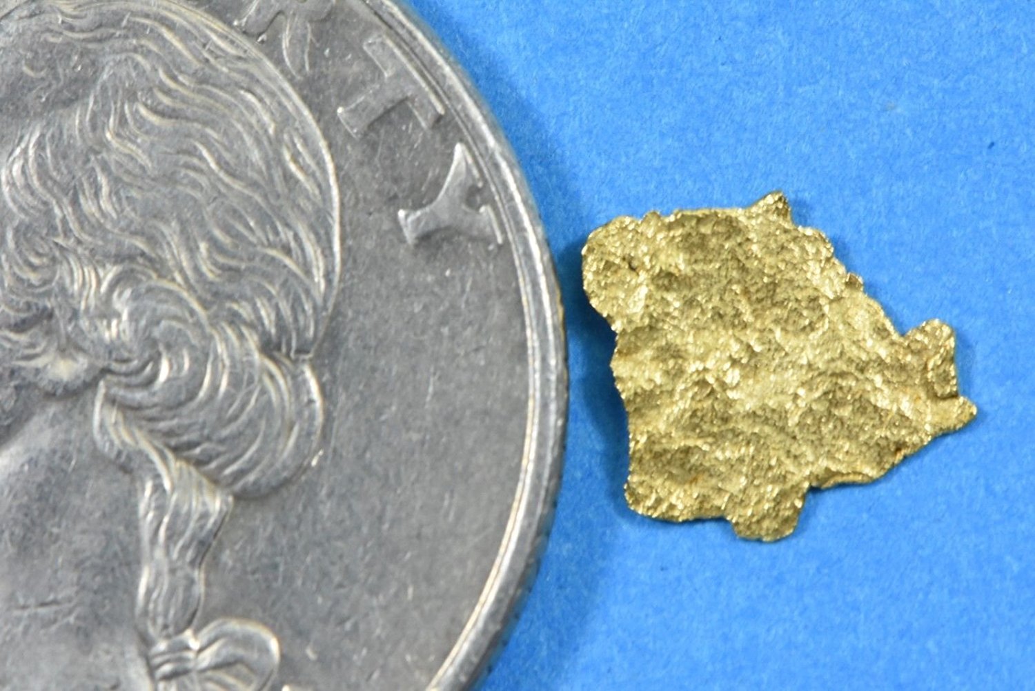 Alaskan-Yukon Bc Gold Rush Natural Nugget 0.20 Grams Genuine Alaska .10-.34