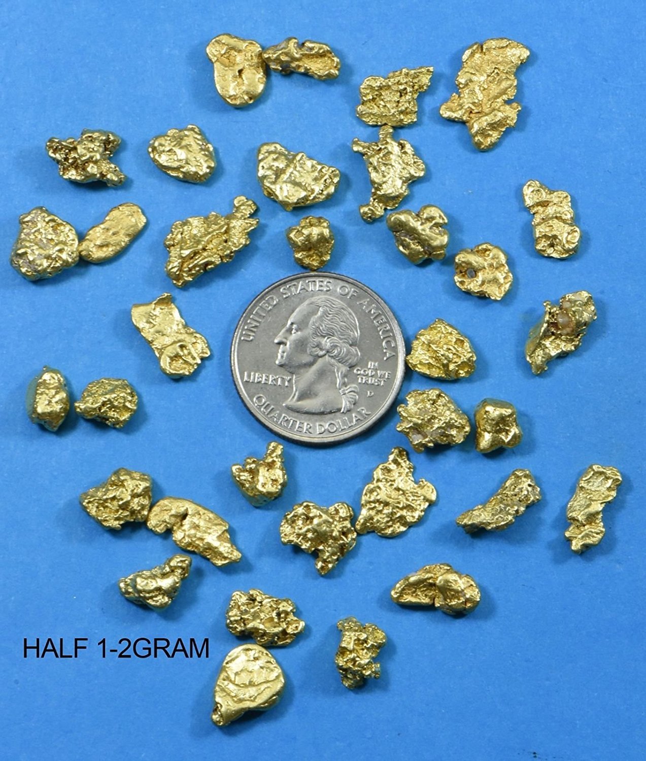 Alaskan Bc Natural Gold Nugget 50 Gram Lot Of .70 To 5 Gram Nuggets Genuine Alaska Lots/groups