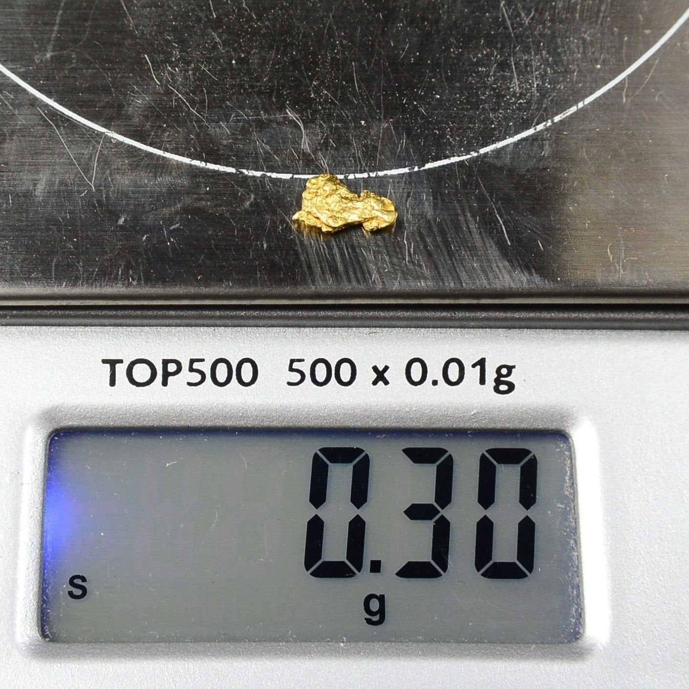 Alaskan-Yukon Bc Gold Rush Natural Nugget 0.30 Grams Genuine Alaska .10-.34