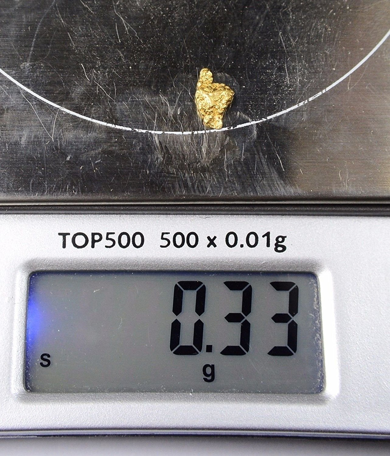 Alaskan-Yukon Bc Gold Rush Natural Nugget 0.33 Grams Genuine Alaska .10-.34