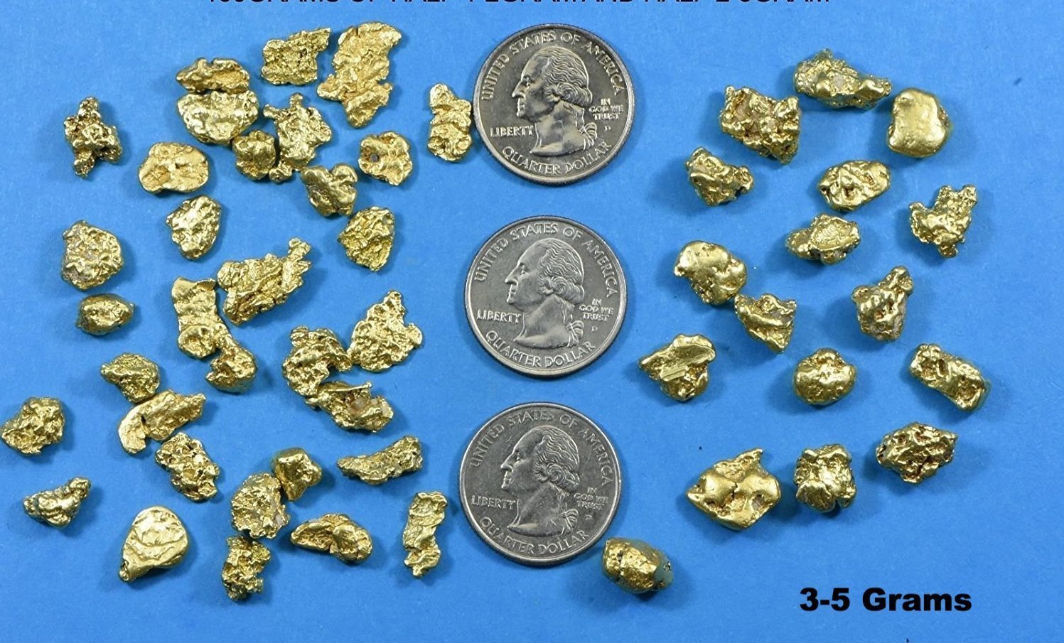 Alaskan Bc Natural Gold Nugget 100 Gram Lot Of 2 To 5 Gram Nuggets Genuine Alaska Lots/groups