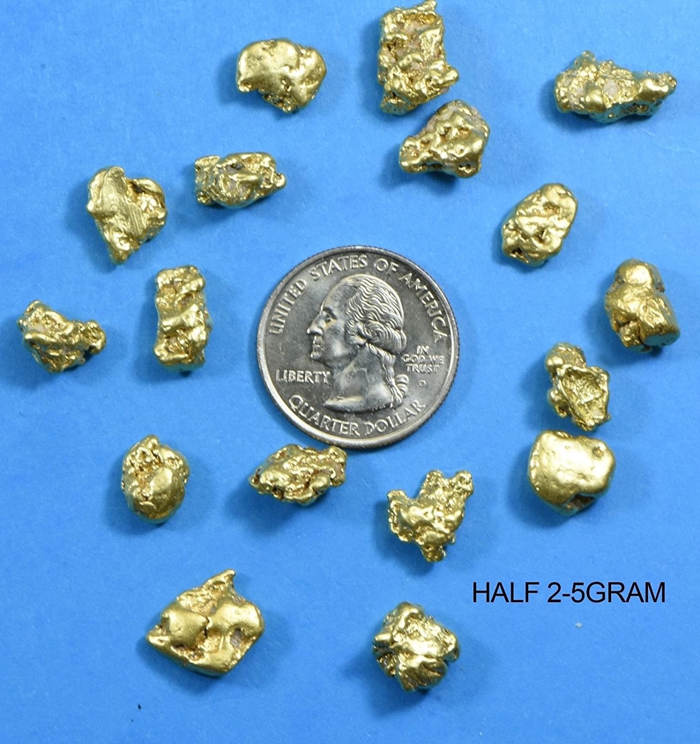 Alaskan Bc Natural Gold Nugget 50 Gram Lot Of .70 To 5 Gram Nuggets Genuine Alaska Lots/groups