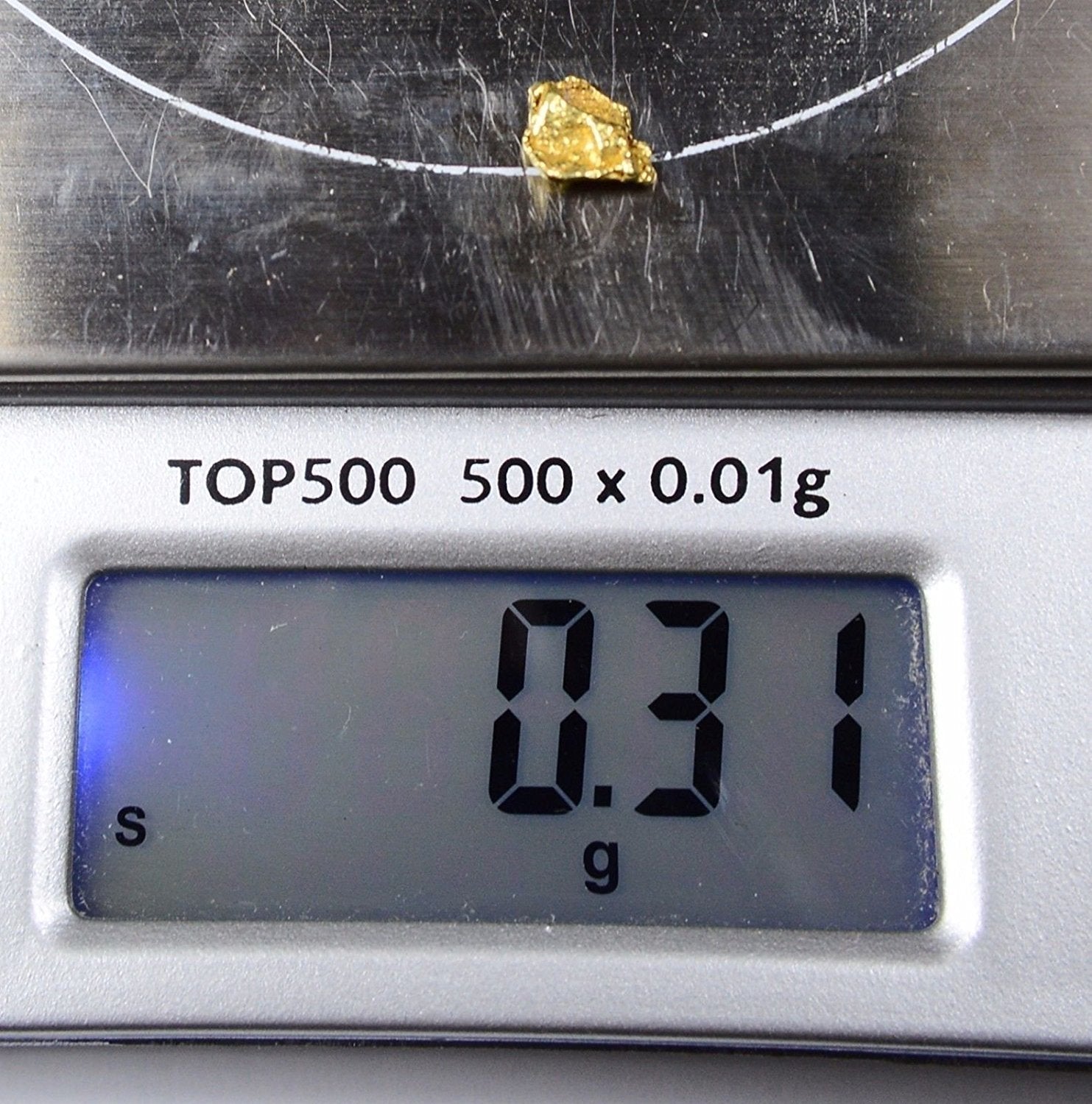 Alaskan-Yukon Bc Gold Rush Natural Nugget 0.31 Grams Genuine Alaska .10-.34