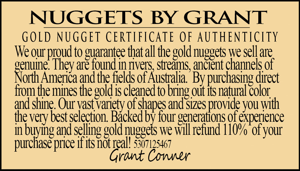 Alaskan BC Natural Gold Nugget 2 Troy Oz. Lot of 5-10 gram Nuggets Genuine B& C  GRADE