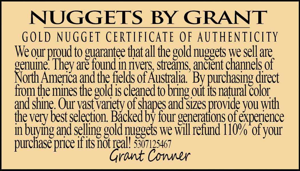 Alaskan Yukon Gold Rush Nuggets #50 Mesh 1/4Troy Oz 7.75 Grams Super Fine Bc Flake