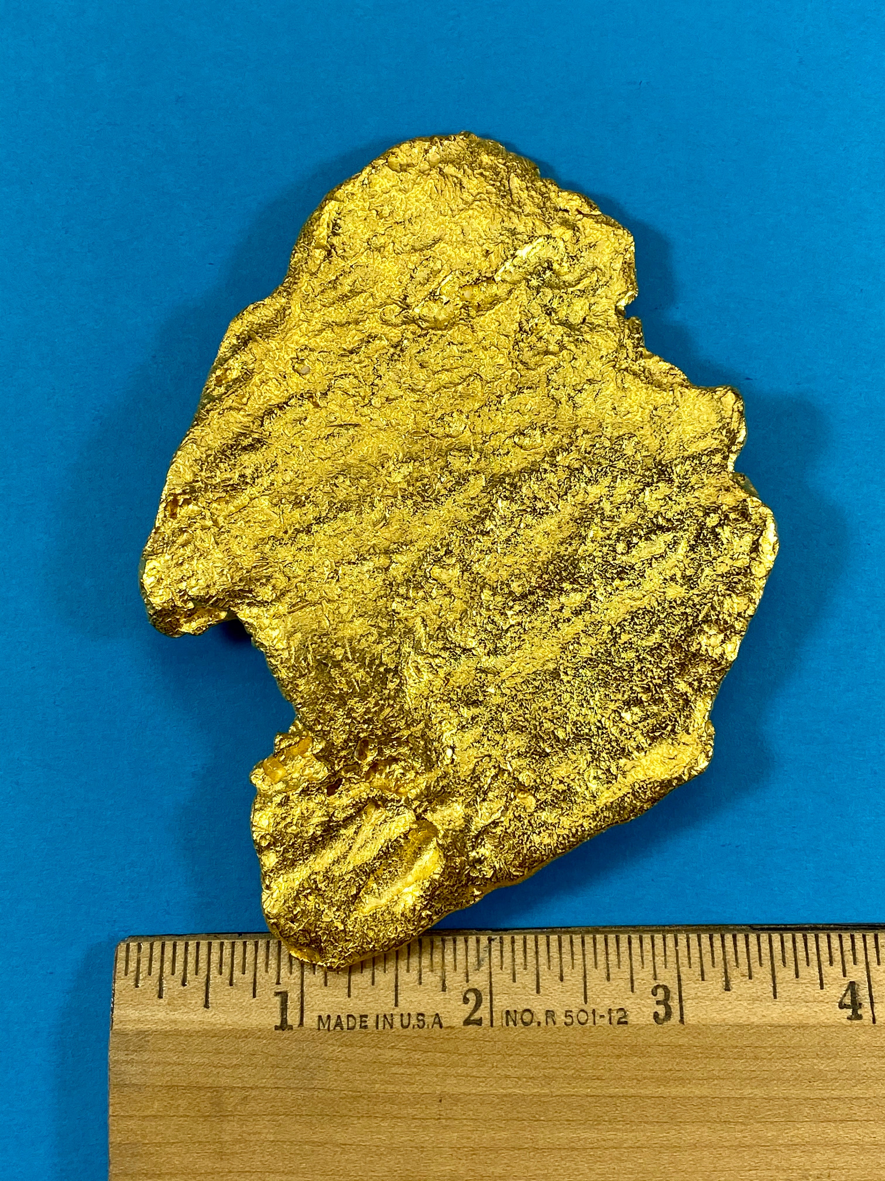 Large Natural Gold Nugget Australian "THE BIG AU” 709.9 Grams 22.82 Troy Ounces Very Rare