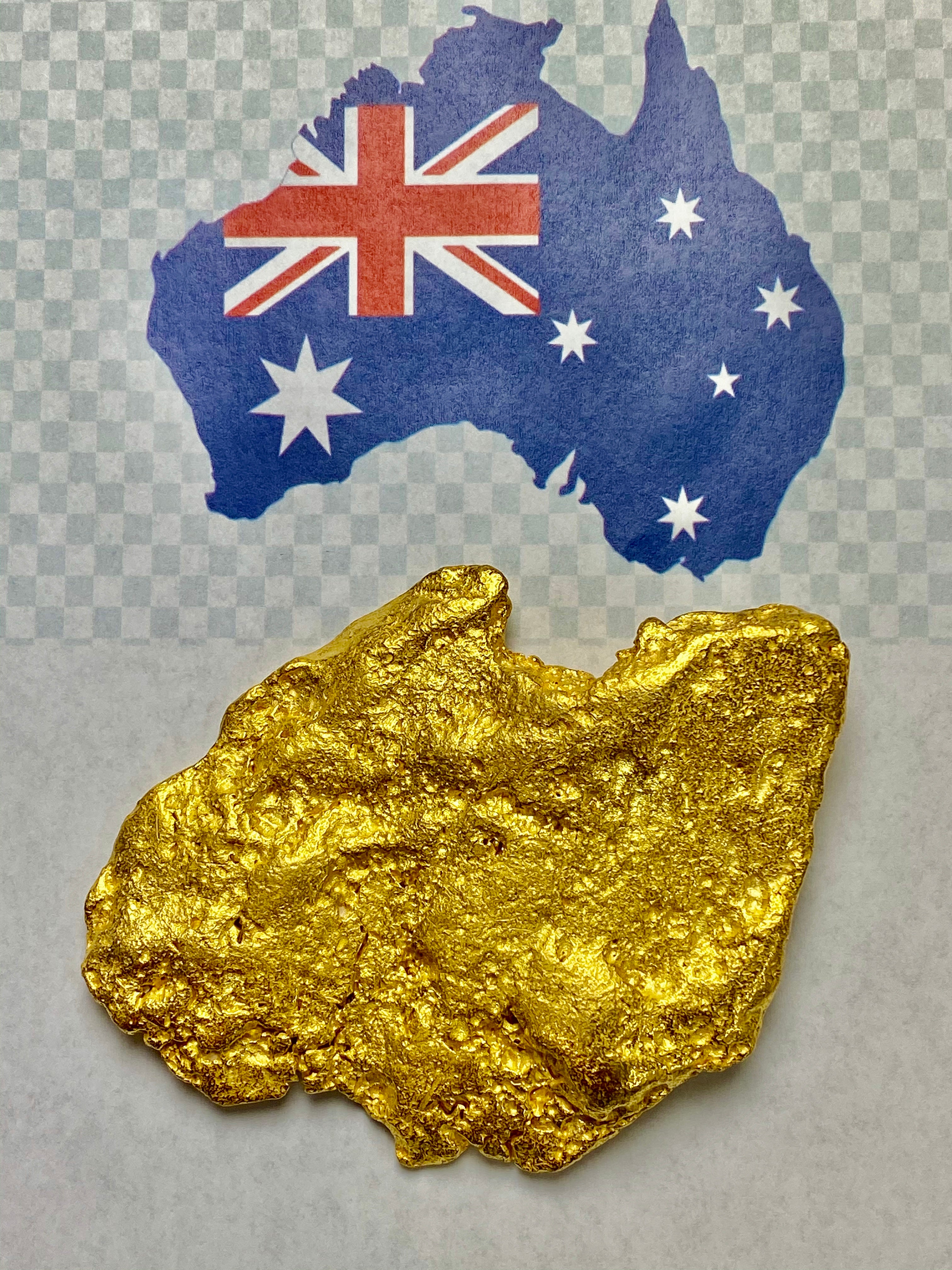 Large Natural Gold Nugget Australian "THE BIG AU” 709.9 Grams 22.82 Troy Ounces Very Rare
