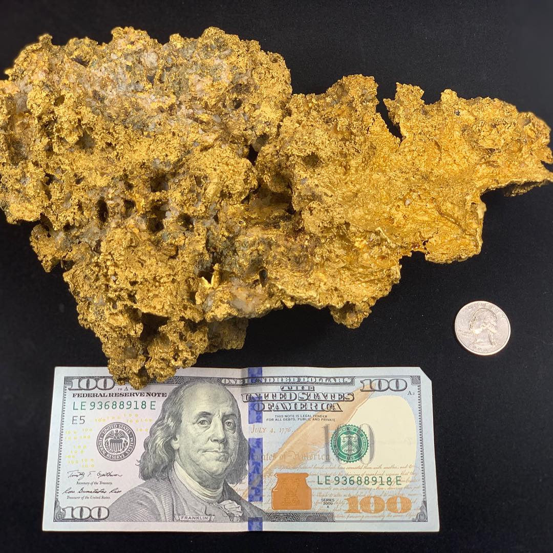 Large Natural Gold Nugget Australian 3,679.2 Grams 118.30 Troy Ounces"Hello There"