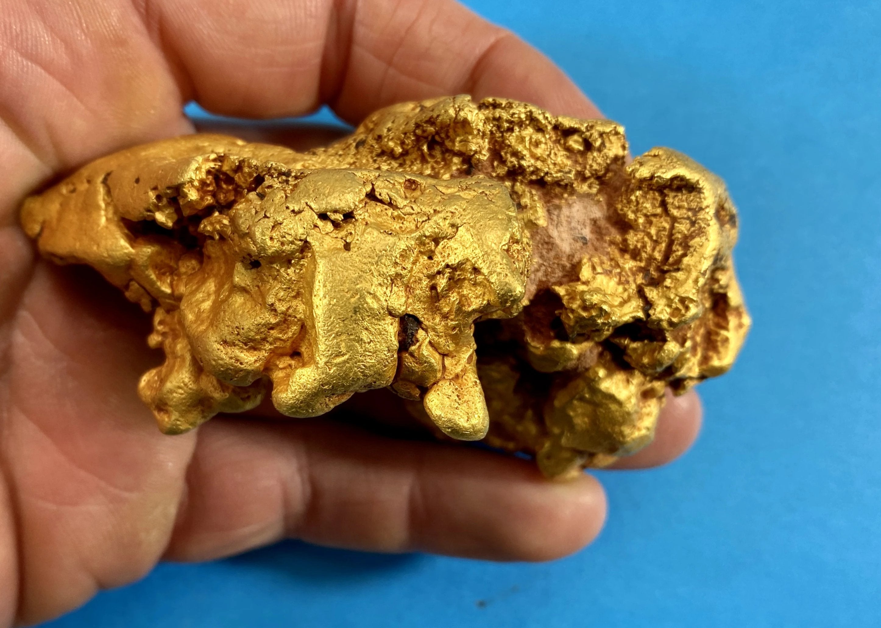 Large Natural Gold Nugget Australian 677.46 Grams 21.78 Troy Ounces "The Bear"