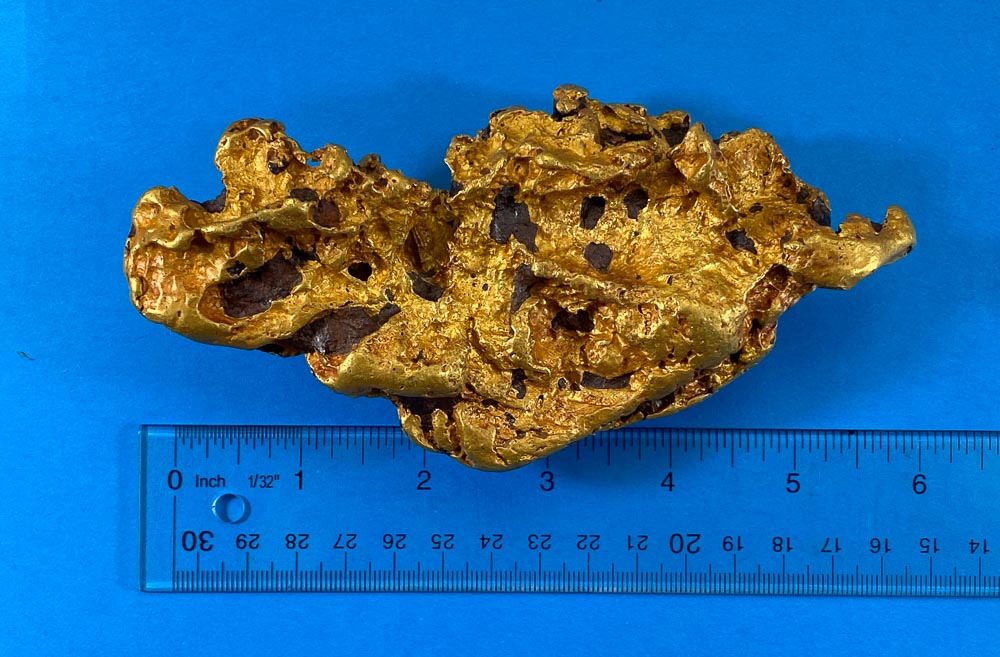 Large Natural Gold Nugget Australian 1197.34 Grams 38.5 Troy Ounces Very Rare