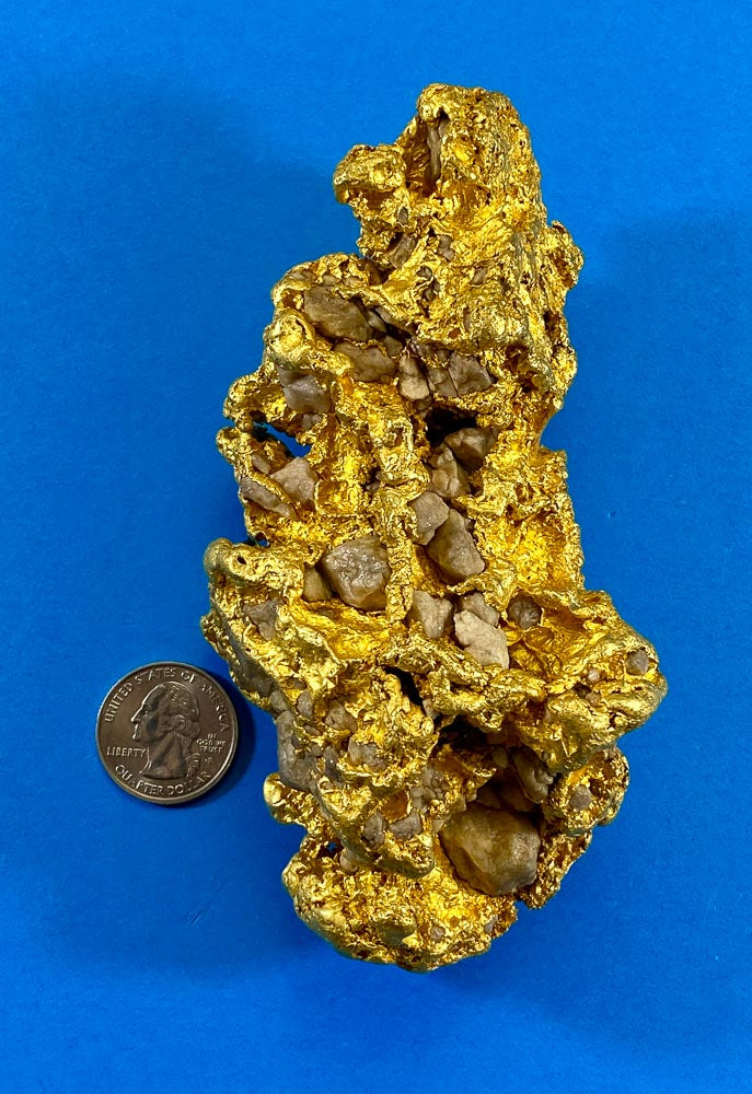 Large Natural Gold Nugget Australian 1461.15 Grams 46.98 Troy Ounces Very Rare