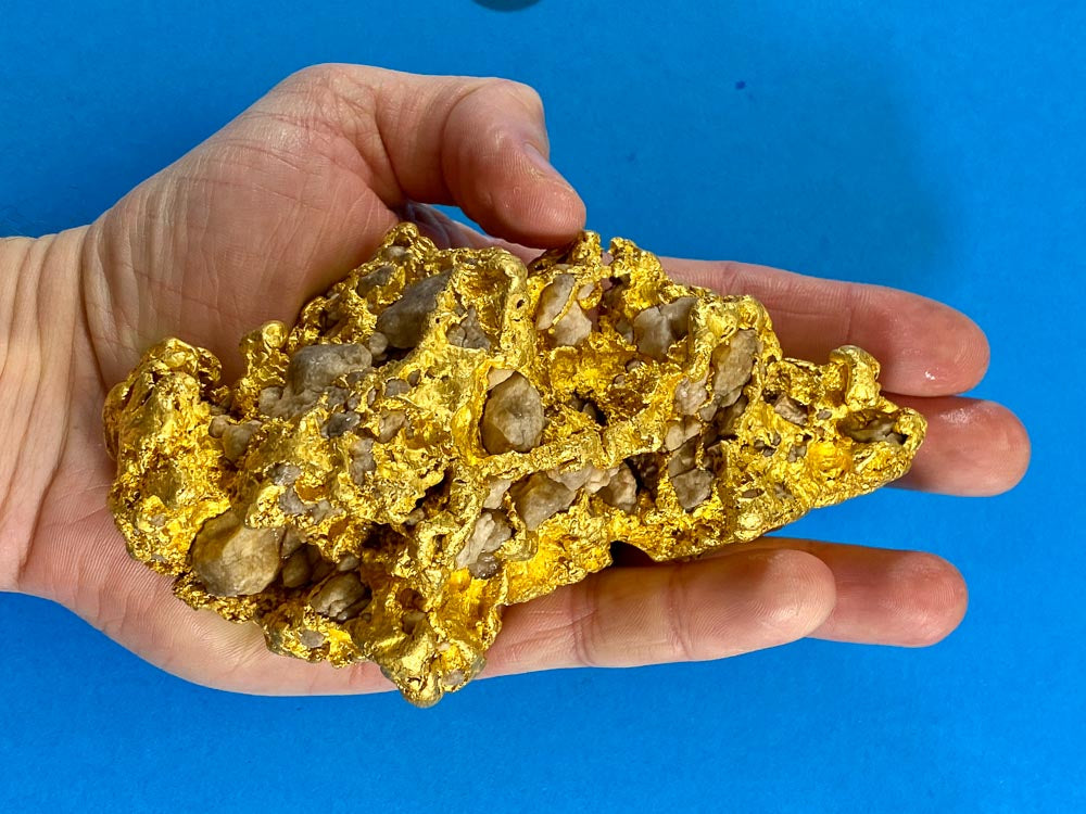 Large Natural Gold Nugget Australian 1461.15 Grams 46.98 Troy Ounces Very Rare