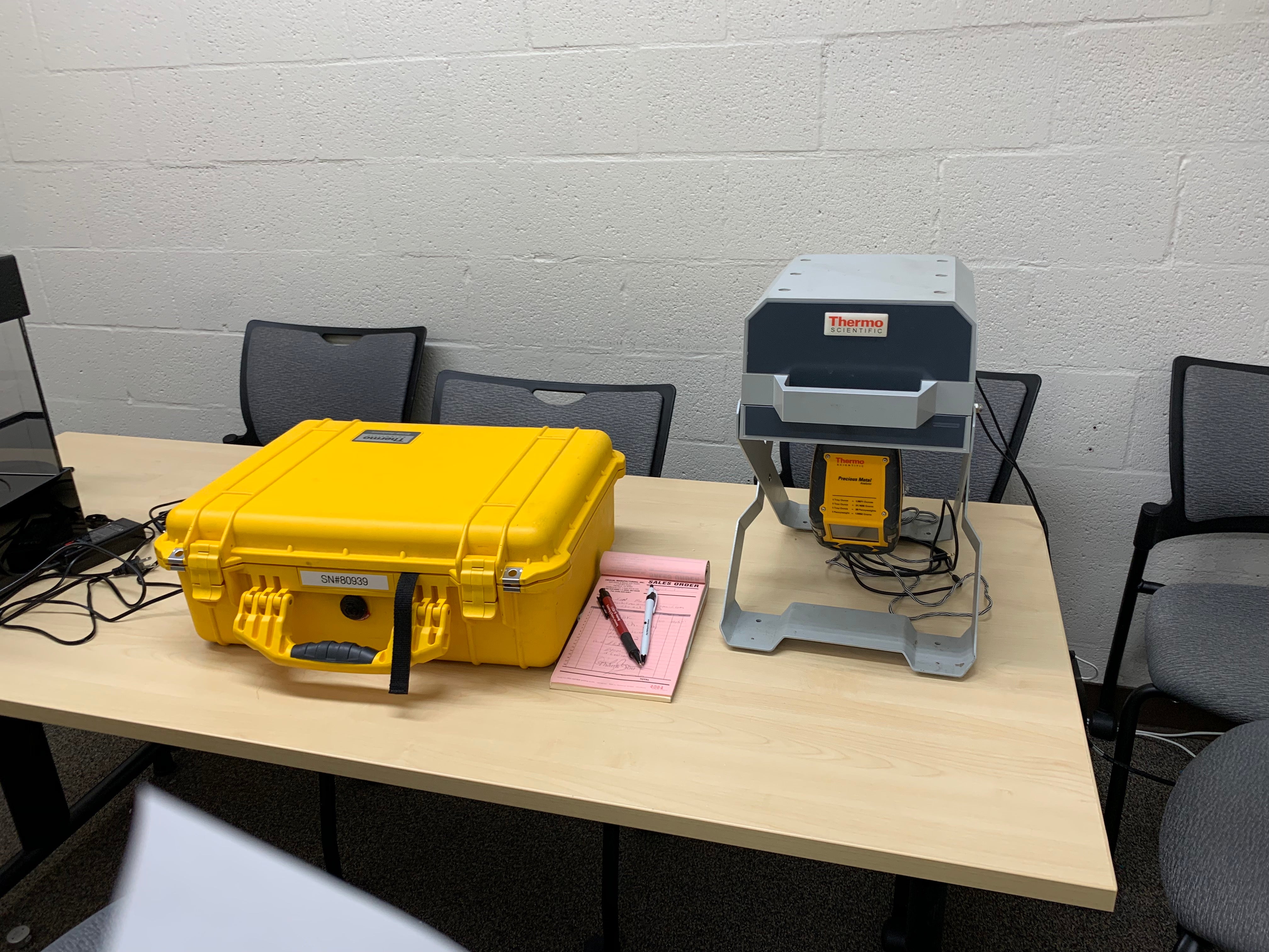 XRF- X Ray Spectrometer Gold Nugget Reading with Periodic Table Guide