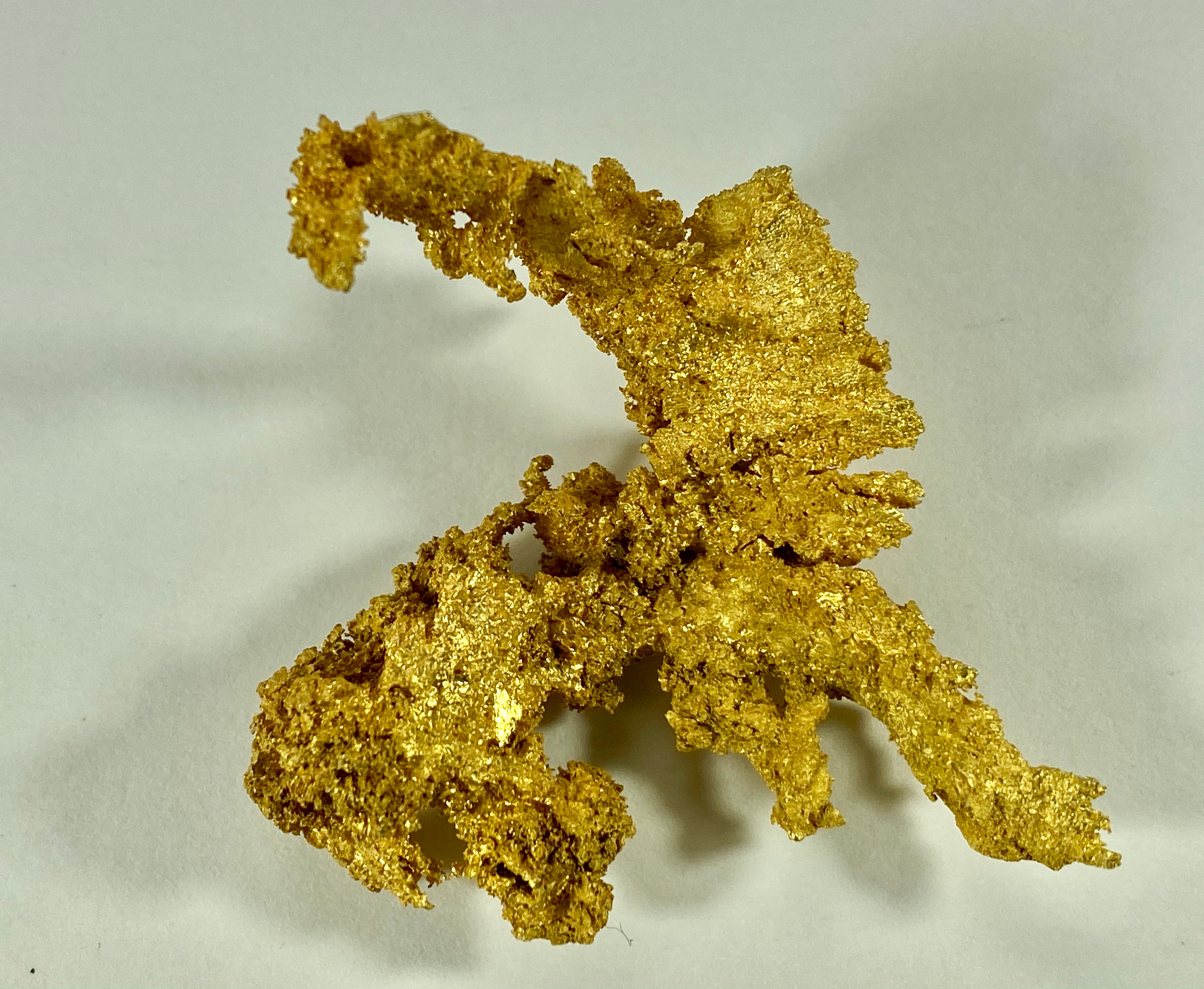 #0220 Large Crystalline Gold Specimen Original 16-1 Mine California 71.45 Grams Genuine 2.3 oz