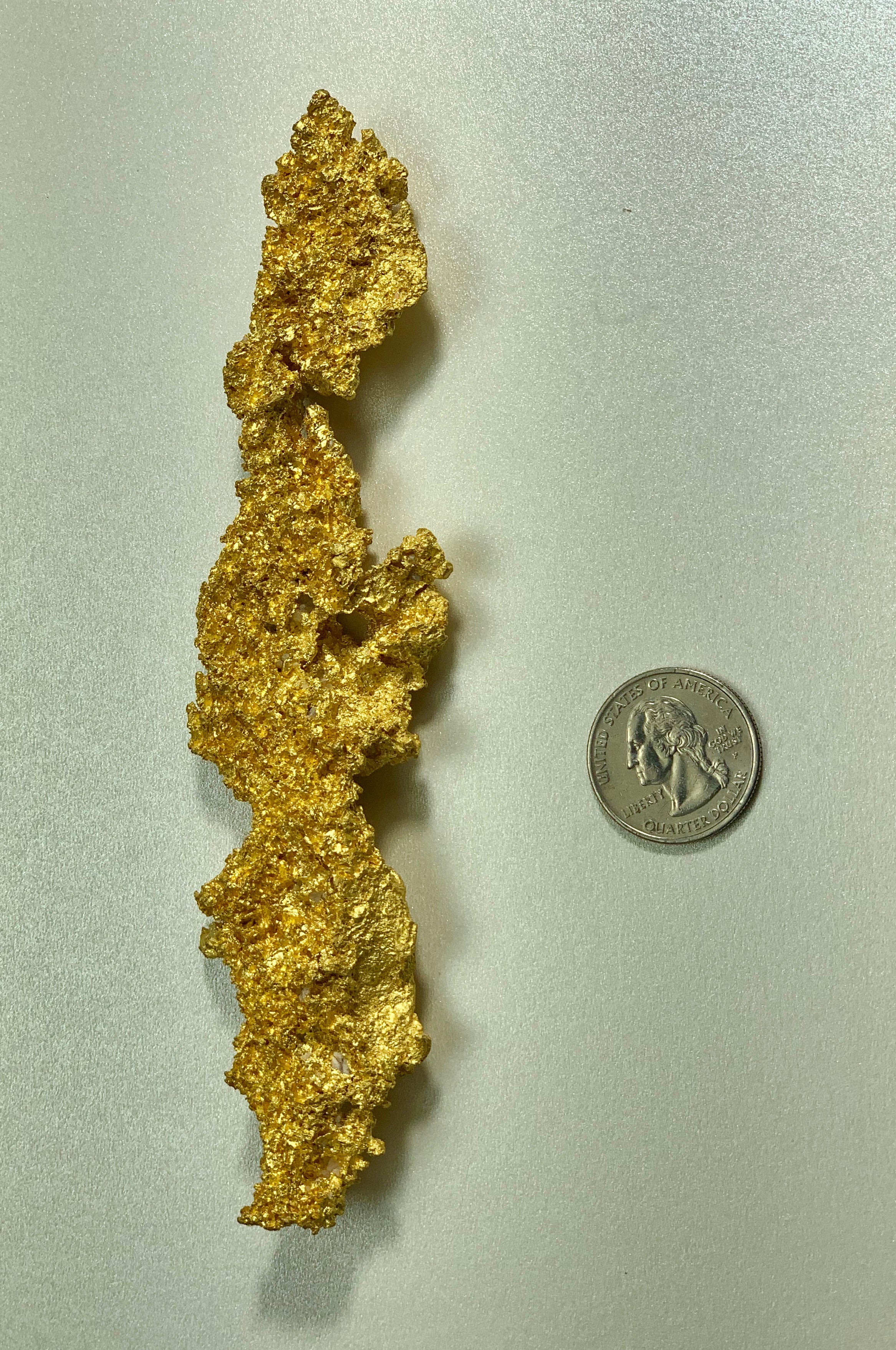 Large Natural Gold Nugget Australian 290.42 Grams 9.33 Troy Ounces Very Rare " Crystalline""