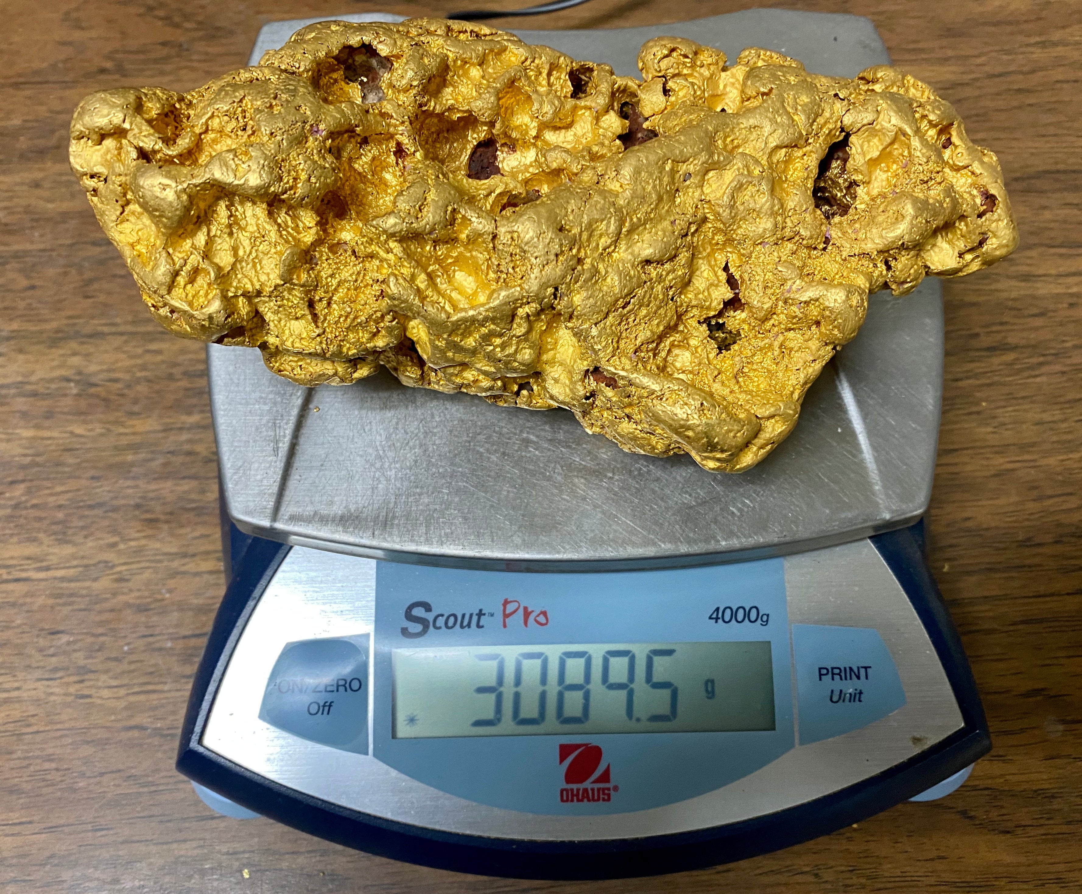 "Crikey She's Dense" Natural Gold Nugget Australian 3089.5 Grams 99.34 Troy Ounces Very Rare Make Offer