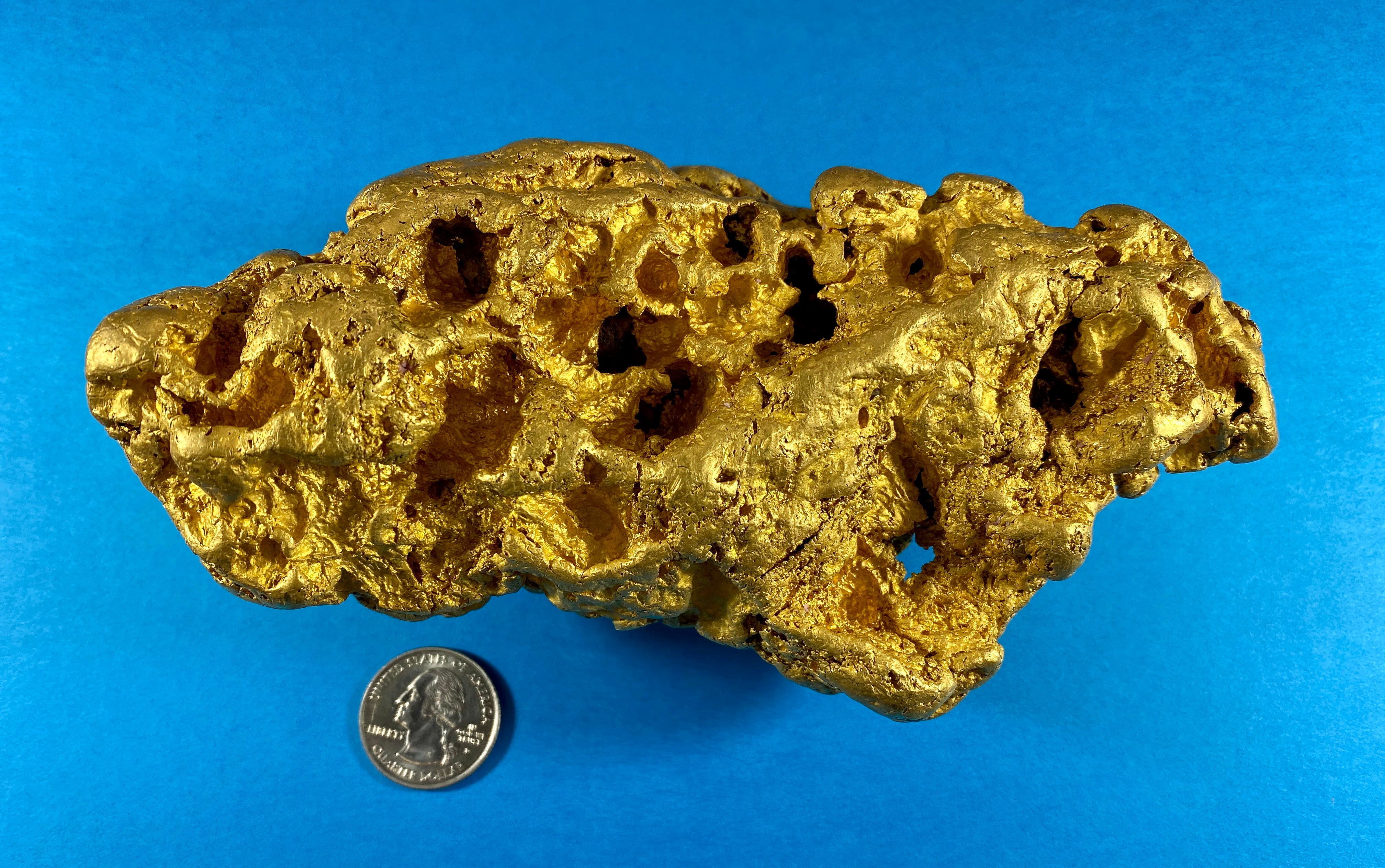 "Crikey She's Dense" Natural Gold Nugget Australian 3089.5 Grams 99.34 Troy Ounces Very Rare Make Offer