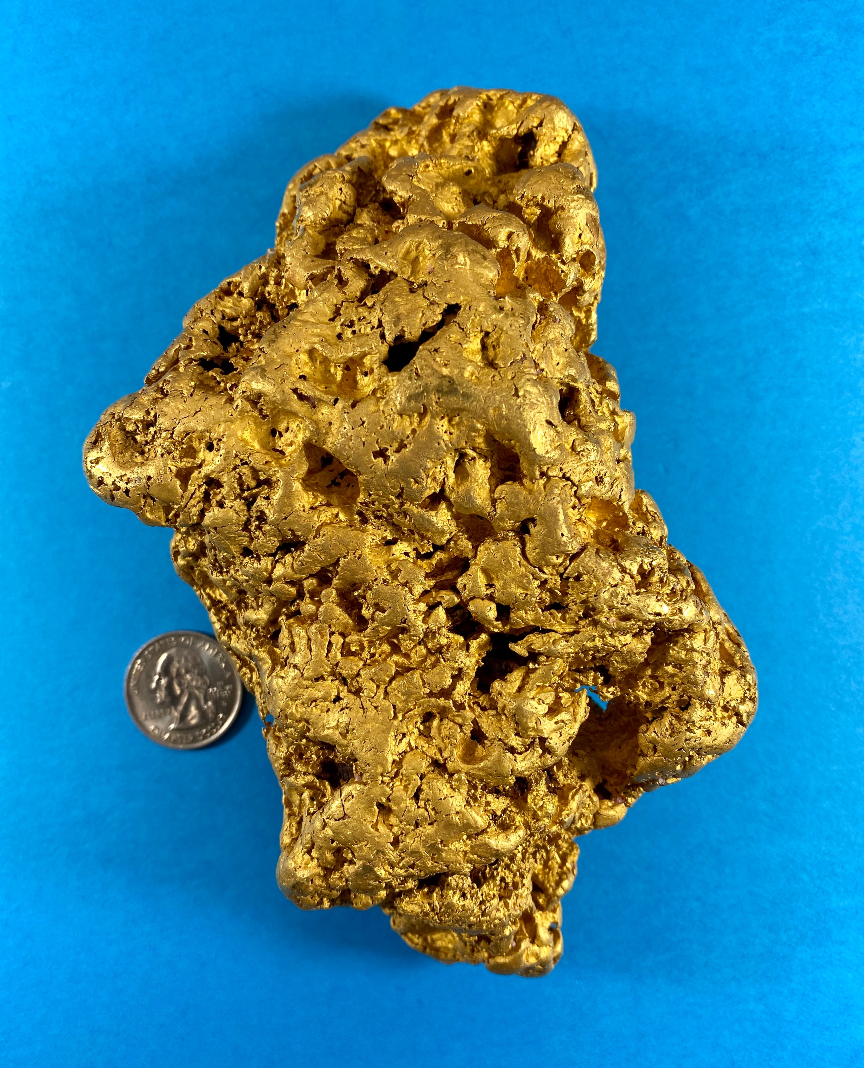 "Crikey She's Dense" Natural Gold Nugget Australian 3089.5 Grams 99.34 Troy Ounces Very Rare Make Offer