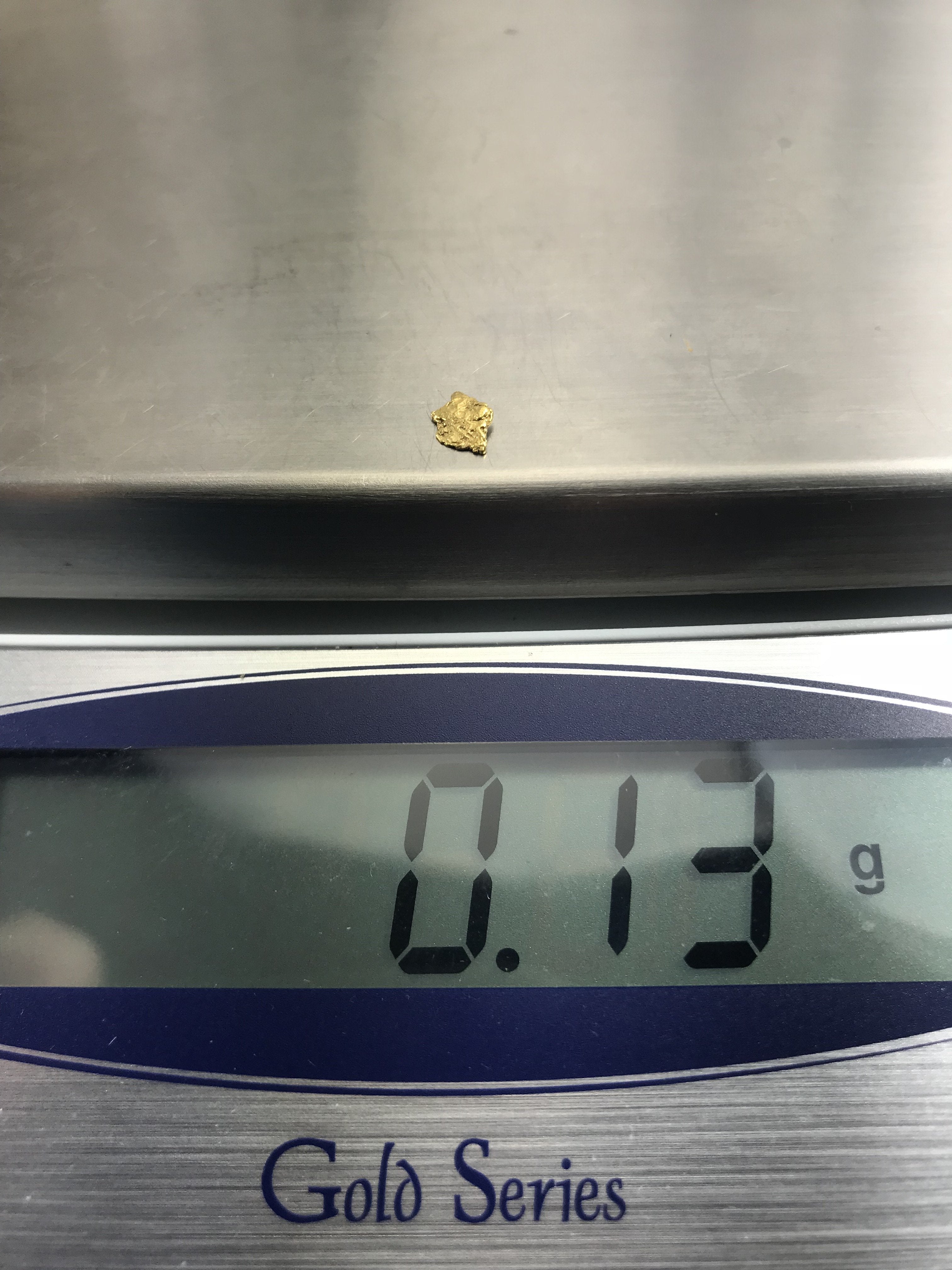 Alaskan-Yukon Bc Gold Rush Natural Nugget 0.13 Grams Genuine Alaska .10-.34