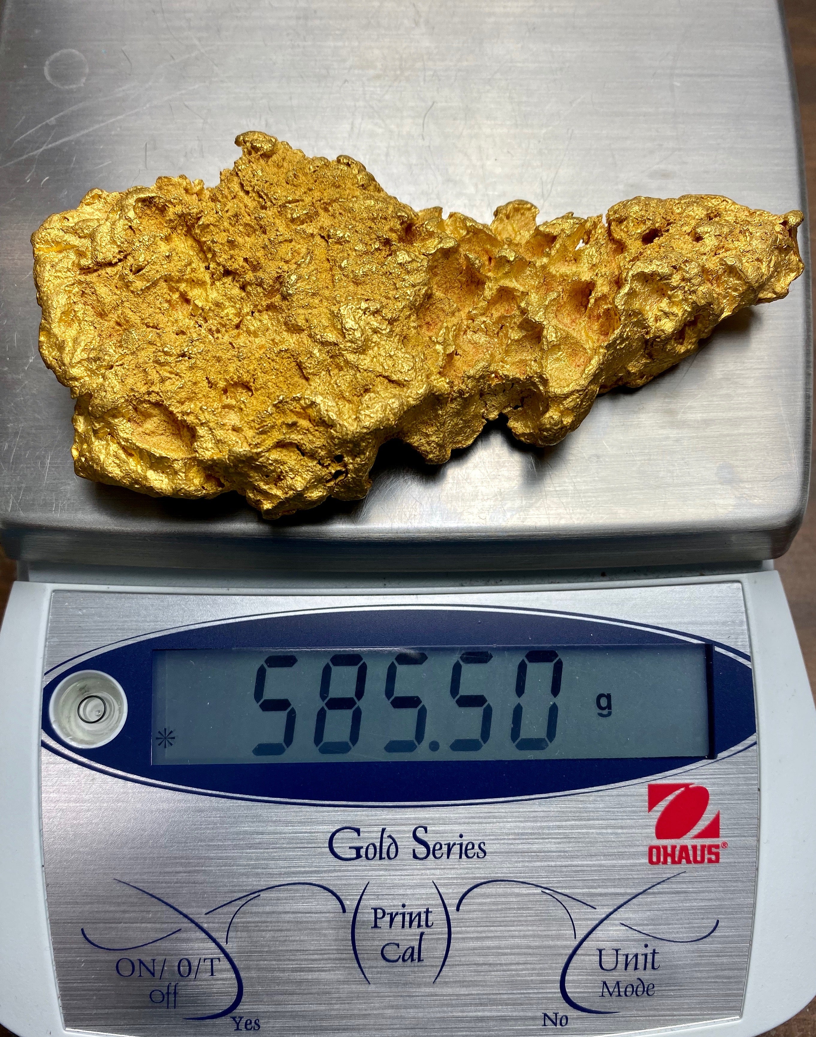 Large Natural Gold Nugget Australian 585.80 Grams 18.83 Troy Ounces Very Rare