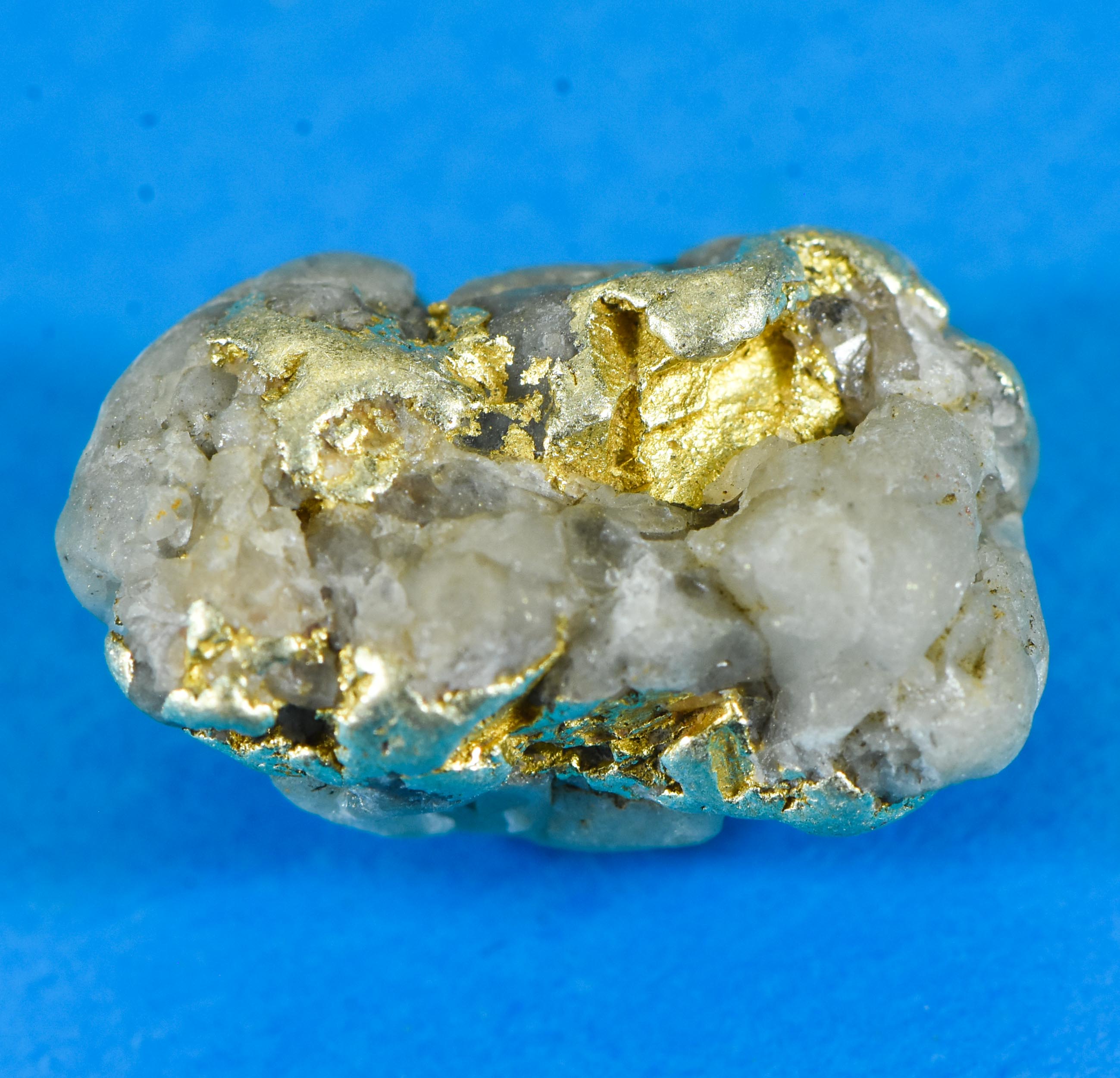 QN-8 "Alaskan BC Gold Nuggets with Quartz" - Genuine - 3.74 Grams