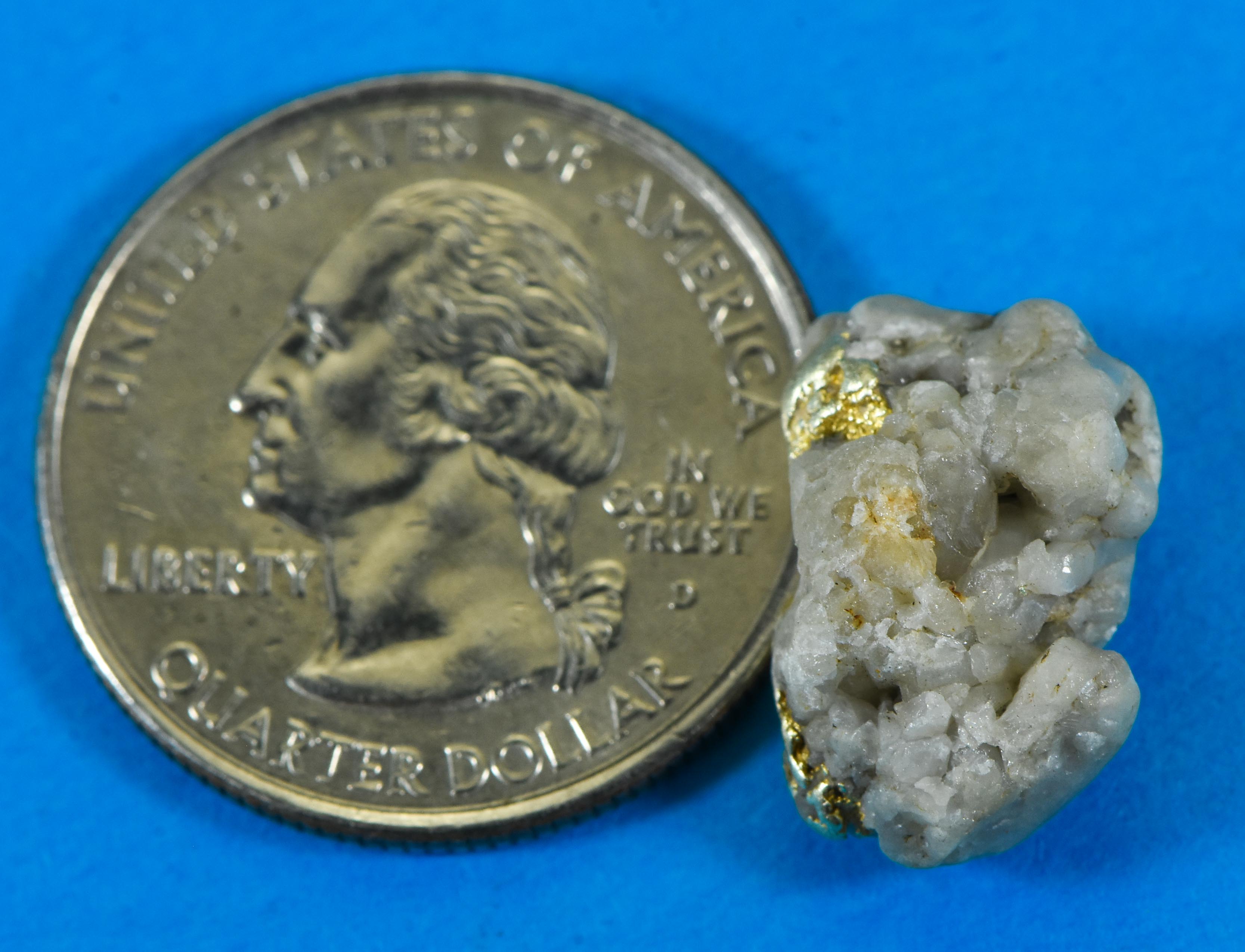 QN-8 "Alaskan BC Gold Nuggets with Quartz" - Genuine - 3.74 Grams